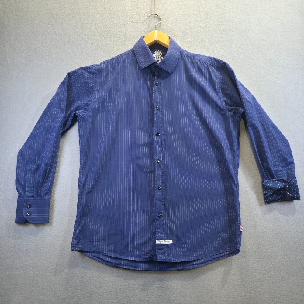 English Laundry by Christopher Wicks Men's Flip Cuff Dress Shirt Size 16.5-34/35